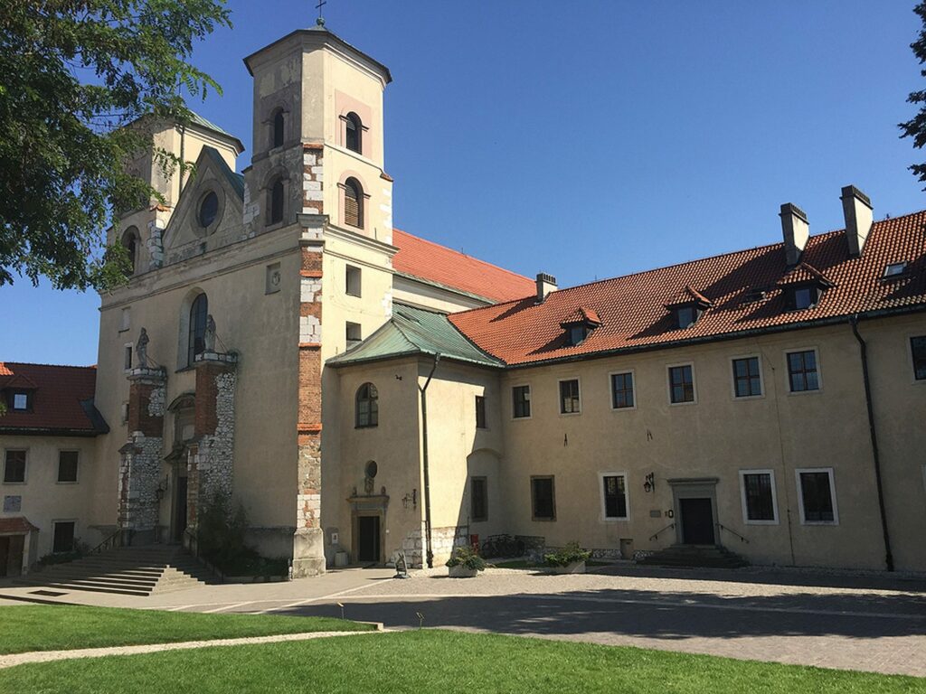 The Benedictine Abbey in Tyniec on a sunny day