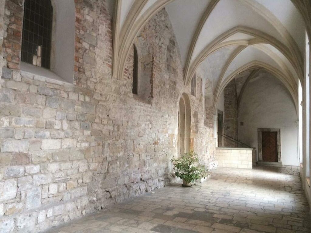 The cloister of Tyniec Abbey